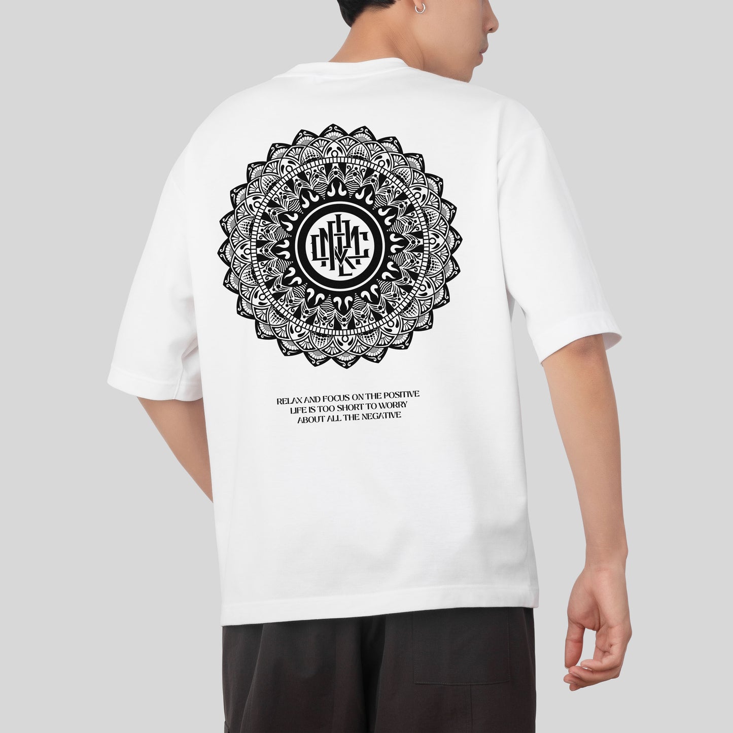 MANDALA V1 WHITE TEE