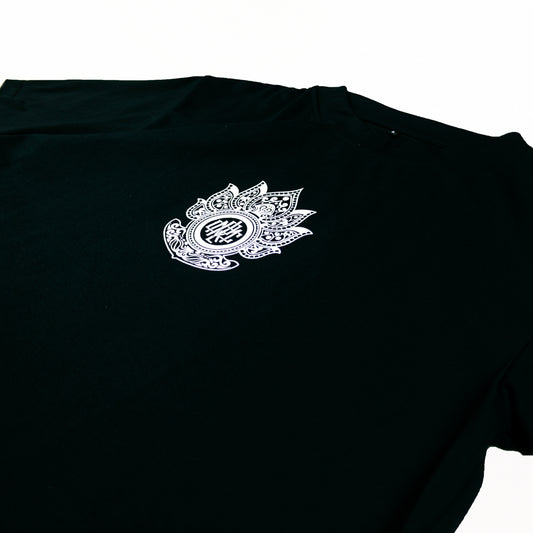 Hamsa V1 Black Tee — Maria Clara Clothing streetwear tee (view 3)