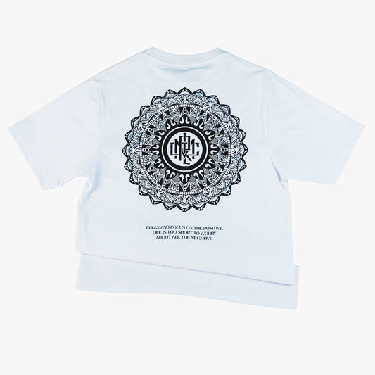 MANDALA V1 WHITE TEE