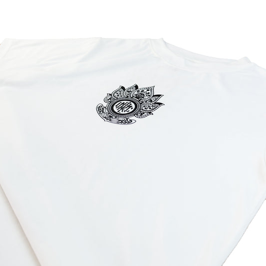 Hamsa V1 White Tee — Maria Clara Clothing streetwear tee (view 3)