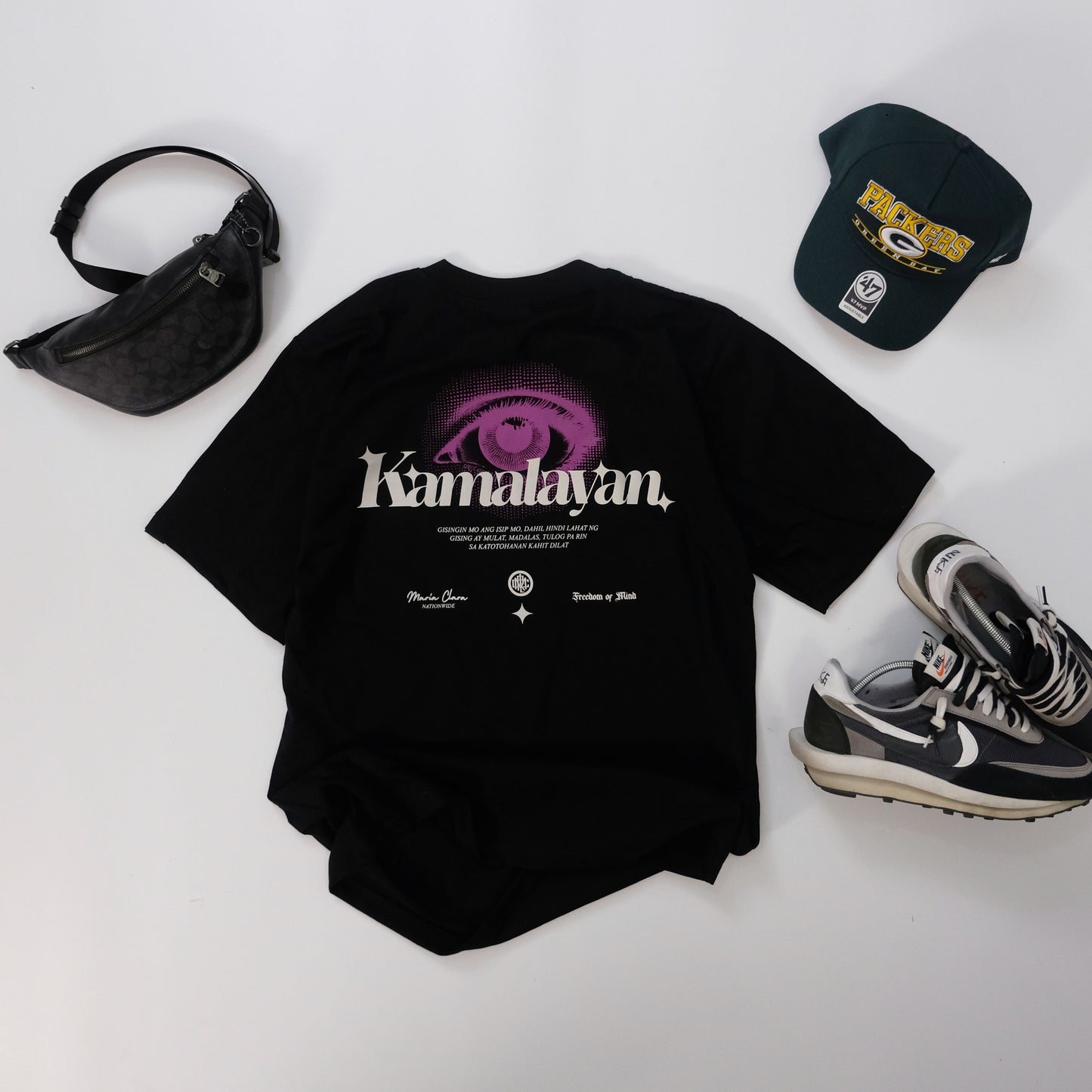 OVERSIZED FIT SHIRT | MC Eye | BLACK | MARIA CLARA CLOTHING | OVERSIZED FIT | 100% COTTON