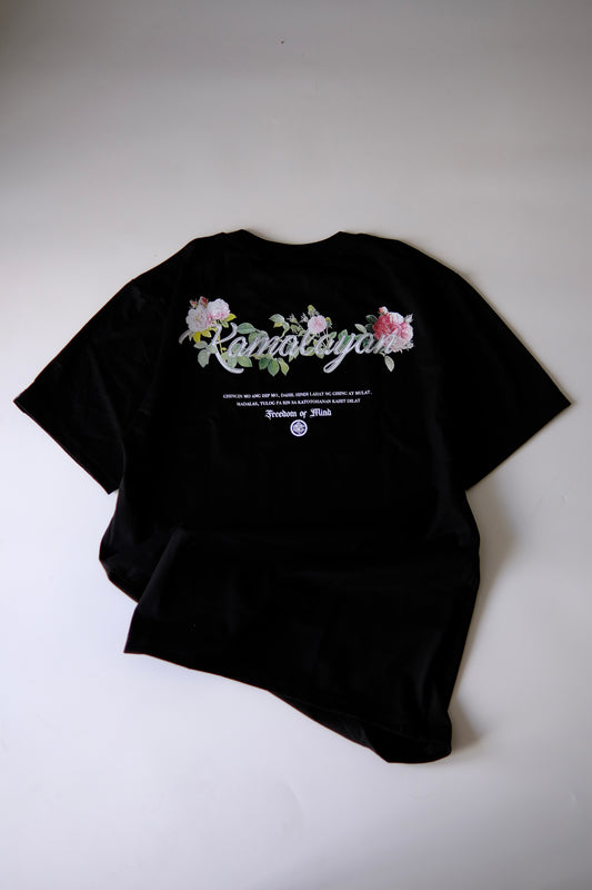Kamalayan Bloom Black — Maria Clara Clothing streetwear tee (view 4)
