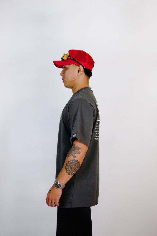 Wanna Die Gray — Maria Clara Clothing streetwear tee (view 5)