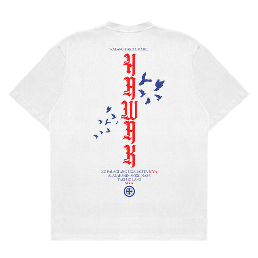 OVERSIZED FIT SHIRT | HAWAK TIYO 1:3 | WHITE