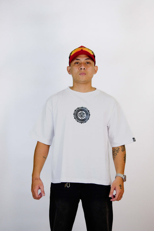 Mandala White V1 — Maria Clara Clothing streetwear tee (view 4)
