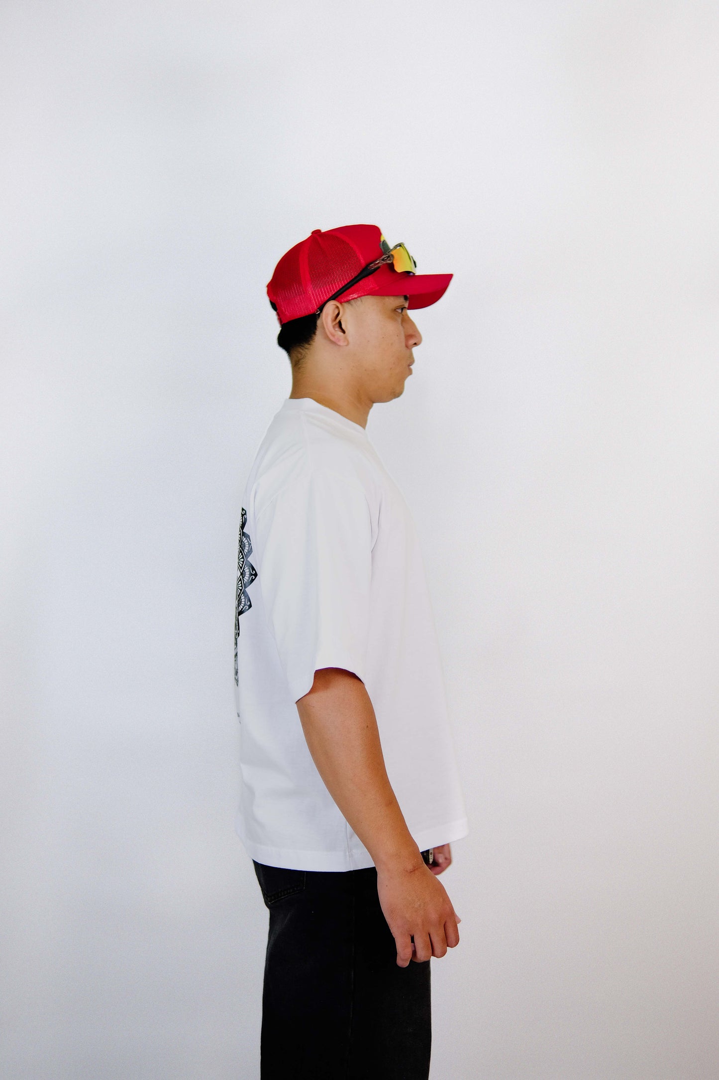 MANDALA WHITE V1 OVERSIZED FIT SHIRT | OVERSIZED